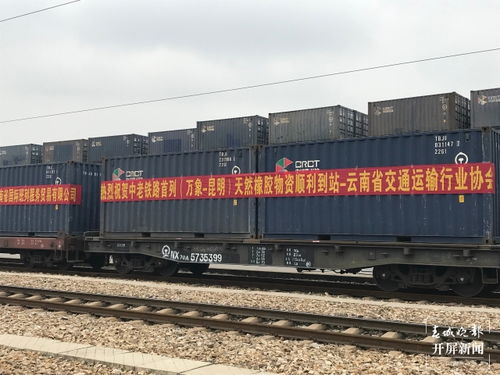 跨越1035公里,中老鐵路首列貨運列車抵達(dá)昆明